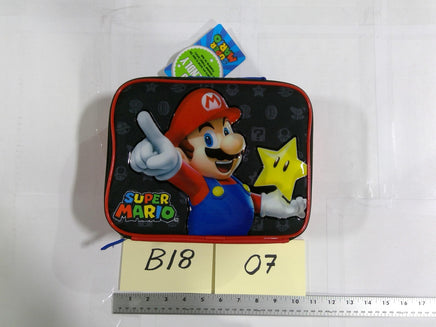 Super Mario Kids Lunch Box 10" Red Nintendo School Bag Soft Case Handle