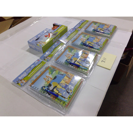 Bluey Stationery Tab Journal Sets and Megamat Play Set Bundle 5pc New Blue Green