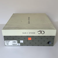 Sun + Stone Boots Womens Size 7 Ecru Croc Veronikaap Lug Sole Block Heel Ankle