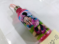 Disney Minnie Mouse Kids Water Bottle Pink Plastic Drink Cup With Lid Reusable