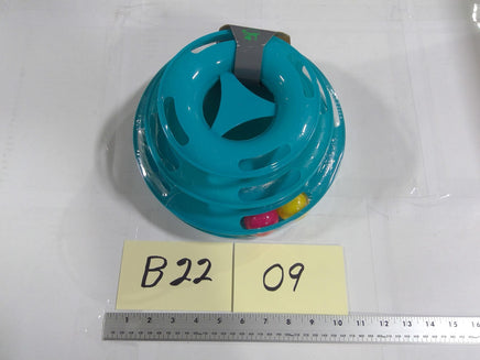 Petco Quirky Kitty Triple Chase Ball Track Cat Interactive Toy Teal Plastic