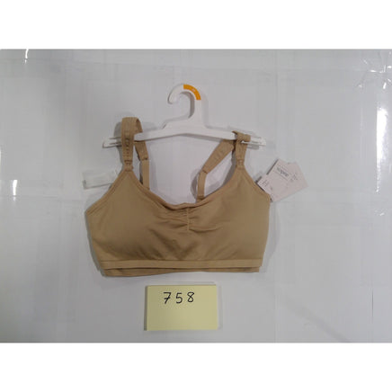 Auden Nursing Pumping Bra Womens Medium Tan New Seamless Wirefree Maternity 758