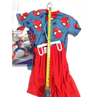 Marvel Spider-Man Boys Pajama Set M 8/10 Blue Red NWT & LEGO Iron Spider 76298