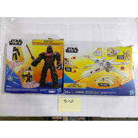 Hasbro Star Wars Power Force Darth Vader Mech & Luke Skywalker X-Wing Lot New