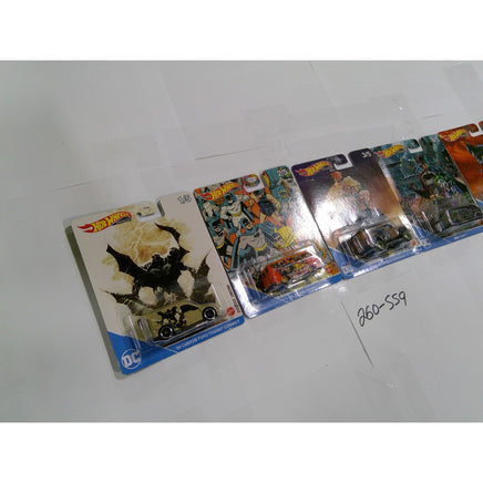 Hot Wheels Premium DC Batman Pop Culture Set of 5 1:64 Multi NEW Real Riders