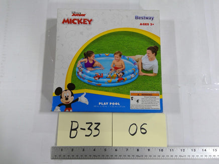 Disney Junior Mickey Mouse Play Pool 48"x10" Kids Ages 2+ Bestway Water Toy New