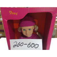 Our Generation Shay Doll 18 Inch Blonde Hair Blue Eyes Purple Orange Outfit New