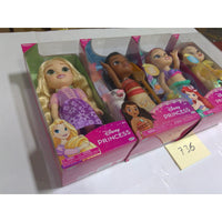 Disney Princess Singing Doll Set 4pk Moana Ariel Rapunzel Belle NEW