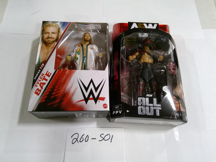 AEW Killswitch All Out PPV WWE Tyler Bate Wrestling Figure Lot Mattel Jazwares