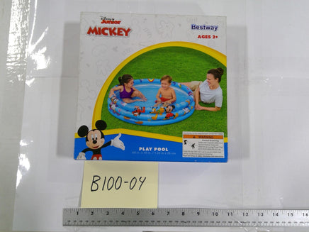 Disney Junior Mickey Mouse Play Pool 48"x10" Kids Ages 2+ Bestway Water Toy New