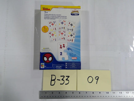 Marvel Spidey Learn To Add Wooden Cards 24pcs 3+ Fun Creations Multicolor New