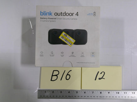 Blink Outdoor 4 4th Gen Battery Security Camera Wireless Black Alexa Open Box