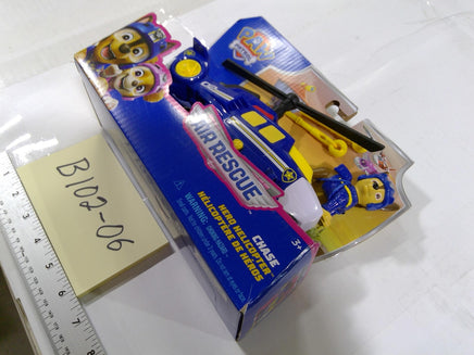 PAW Patrol Air Rescue Chase Helicopter Action Figure Spin Master Blue New