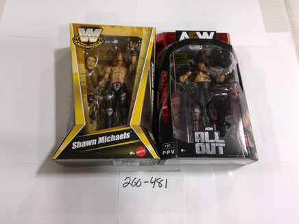 AEW All Out Killswitch WWE Legends Shawn Michaels Figure Lot Mattel Jazwares