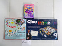 Hasbro Family Board Game Lot Monopoly Clue Slimygloop Sensory New Sealed
