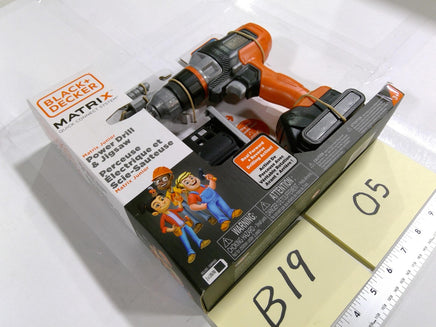 JAKKS Pacific Black+Decker Matrix Junior Power Drill Jigsaw Kids Toy 3+ Orange