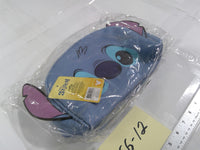 Disney Stitch Makeup Bag Blue Zipper Cosmetic Pouch Travel Toiletry Gift New