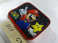 Super Mario Bros Nintendo Kids Padded Tote Bag Mario Star Zip Case Red Black New