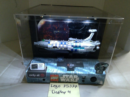 LEGO Star Wars 75377 Invisible Hand Lighted Store Display Case Clear Acrylic