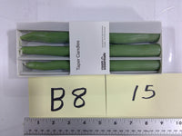 Room Essentials Taper Candles Green 6ct Medium Dinner Table Decor Centerpiece