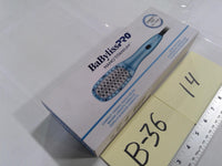 BaBylissPRO Nano Titanium Compact Thermal Paddle Brush 3 Heat Settings Blue New