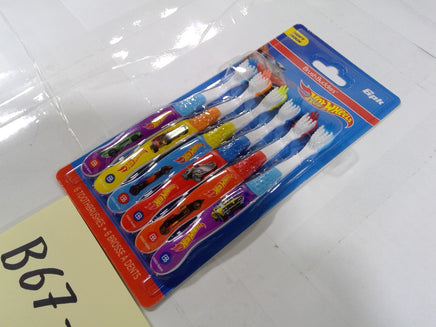 Brush Buddies Hot Wheels Toothbrushes 6 Pack Soft Bristles Kids Boys New