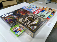 Hasbro Family Board Game Lot Clue Monopoly Jenga Disney Lilo & Stitch Box Two
