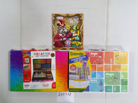 Crayola Art Sets Lot 3 Limited Edition Case & Coloring Book Multicolor