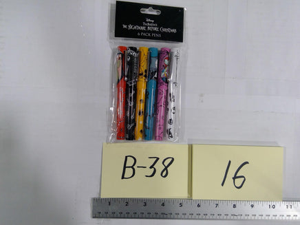 Disney The Nightmare Before Christmas 6 Pack Pens Jack Sally Oogie New Set Gift