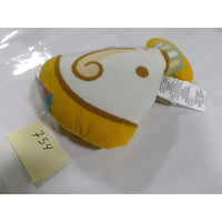 Disney Pillowfort Chip Teacup Plush Decorative Pillow Yellow White NEW