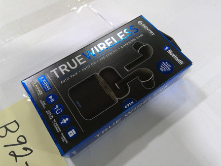 Sentry True Wireless Earbuds Bluetooth Black 8 Hrs 16 Hrs Playtime New Box