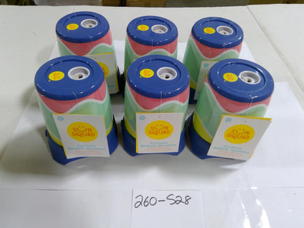 Sun Squad Cyclone Bubble Machine Lot 6 Kids Outdoor Toy Ages 3+ New Multicolor