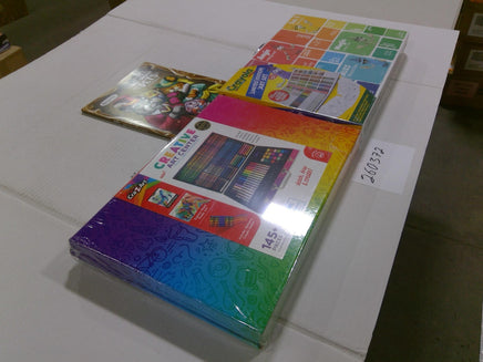 Crayola Art Sets Lot 3 Limited Edition Case & Coloring Book Multicolor
