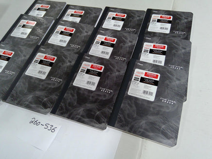 Mead Five Star Wide Ruled Composition Notebooks Gray Abstract Lot Of 12 School