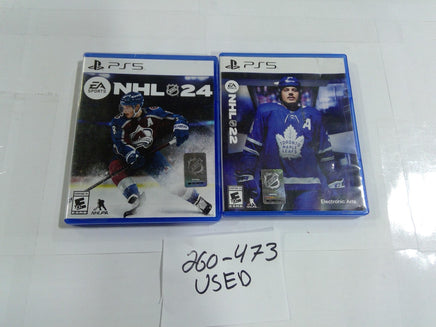 NHL 24 NHL 22 Sony PS5 Video Game Lot Of 2 Used Tested EA Sports Ice Hockey