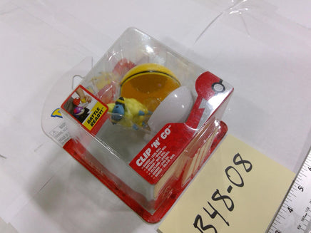 Pokemon Mareep Clip 'N' Go Action Figure 8in Jazwares Level Ball Yellow Toy