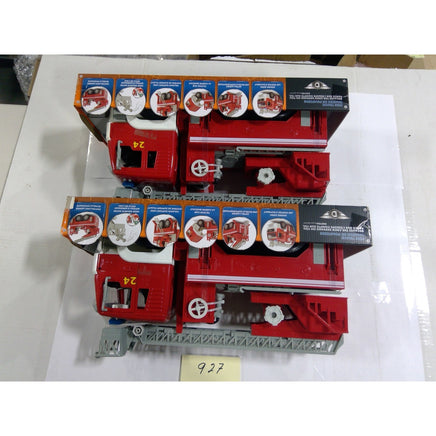 Driven by Battat Fire Truck Toy 2pk Red Kids New Lights Sounds Squirting Water