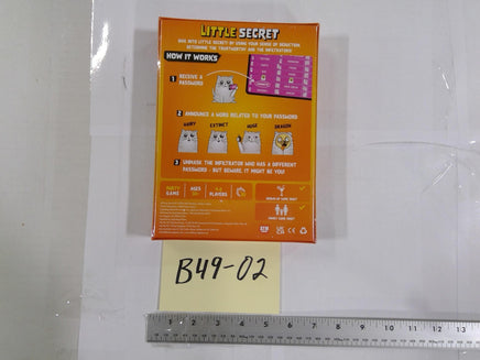 Exploding Kittens Little Secret Card Game 4-8 Players 10+ New Sealed Orange