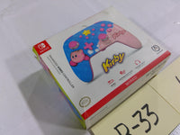 Nintendo Switch PowerA Kirby Enhanced Wired Controller 10ft USB Pink Blue Used