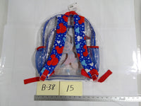 Disney Mickey Mouse Backpack Kids Clear Blue Red Mesh Pockets School Bag NWT