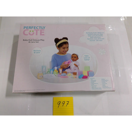 Perfectly Cute Baby Doll Deluxe Play & Care Set 24pc Pink New Pretend Play Toy