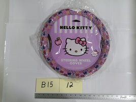 Hello Kitty Steering Wheel Cover Pink Purple 14.5-15.5 In Universal Car SUV