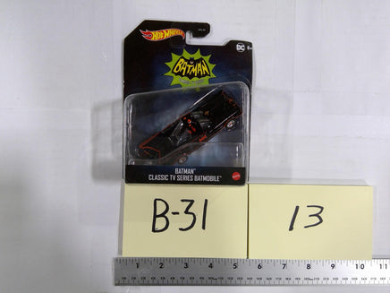Batman Classic TV Series Batmobile 1:64 Diecast Hot Wheels New Black Toy