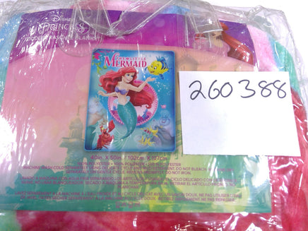 Disney Little Mermaid Toddler Raschel Blanket 40x50 & Lilo & Stitch Bundle