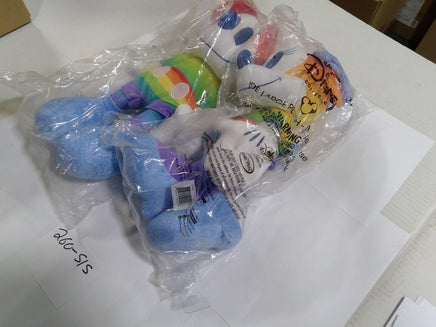 Disney Mickey Minnie Mouse Plush Toys Medium Rainbow Pride Lot 2 New Multicolor