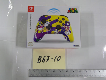 Nintendo Switch Hori Wireless HORIPAD Controller Mario Wario Waluigi Open Box