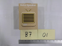 Retro Speaker Wireless Portable Beige 3W Micro USB Charging Cable New Box