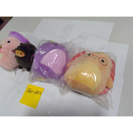 Squishmallows Plush Lot 4pc Pink Pig Bat Purple Orange Mixed Size Excellent