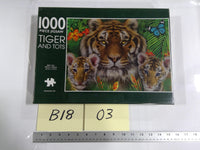 Tiger And Tots 1000 Piece Jigsaw Puzzle New Sealed Big Cat Art Page Multicolor