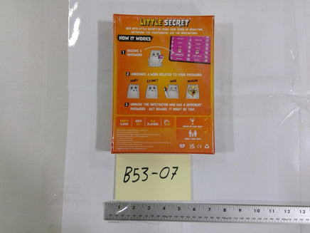 Exploding Kittens Little Secret Card Game 4-8 Players 10+ New Sealed Orange